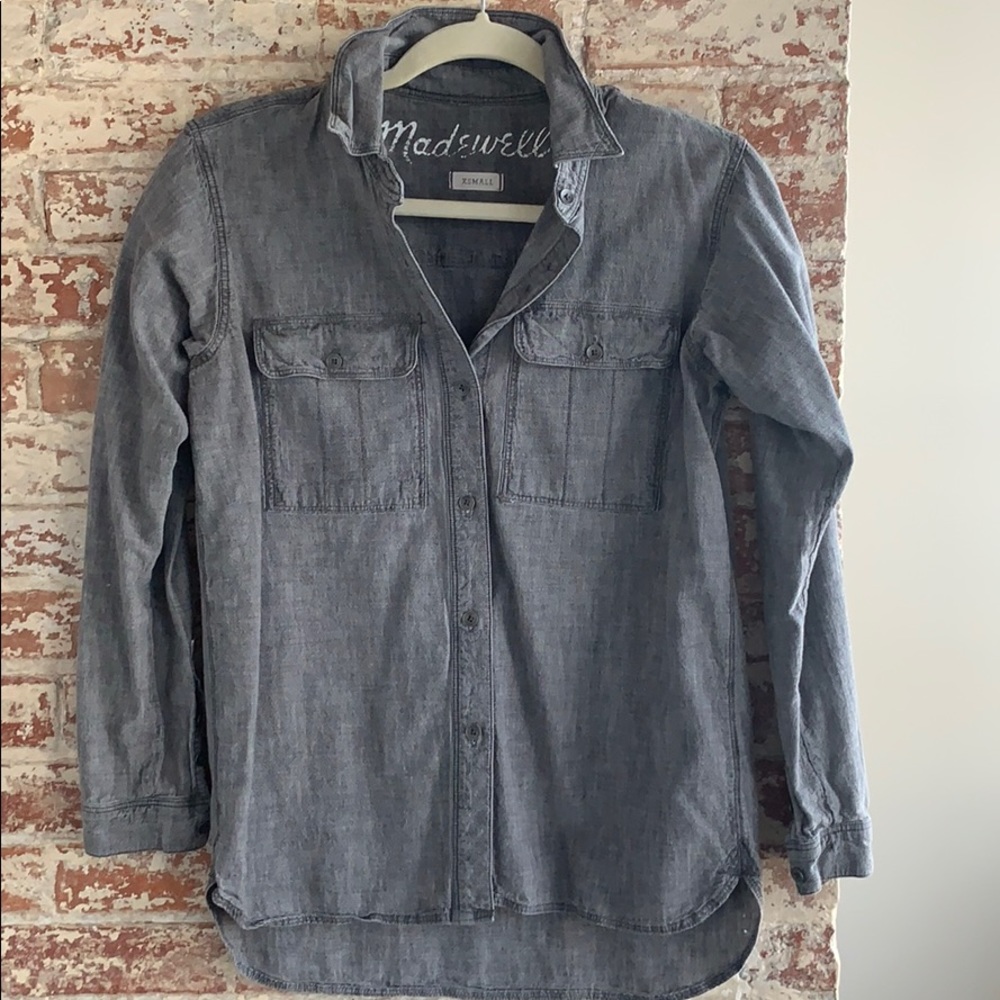 Madewell Grey denim shirt